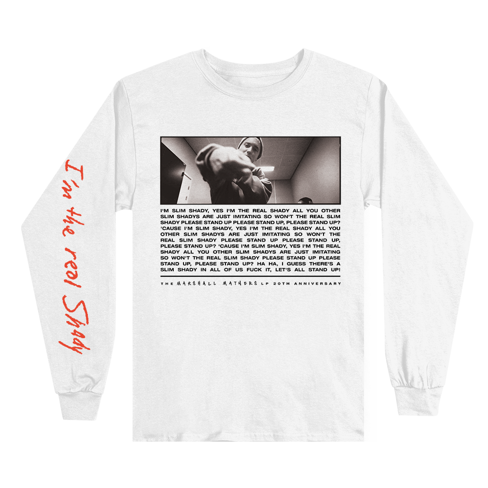I'M THE REAL SLIM SHADY LONGSLEEVE (WHITE)
