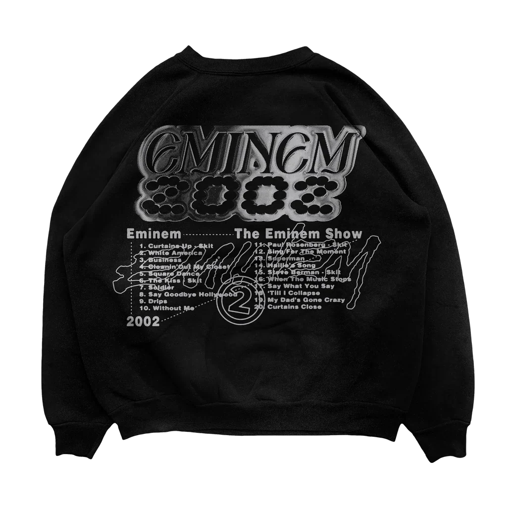 The Eminem Show Chrome Logo Crewneck | Premium Hip-Hop Sweatshirt