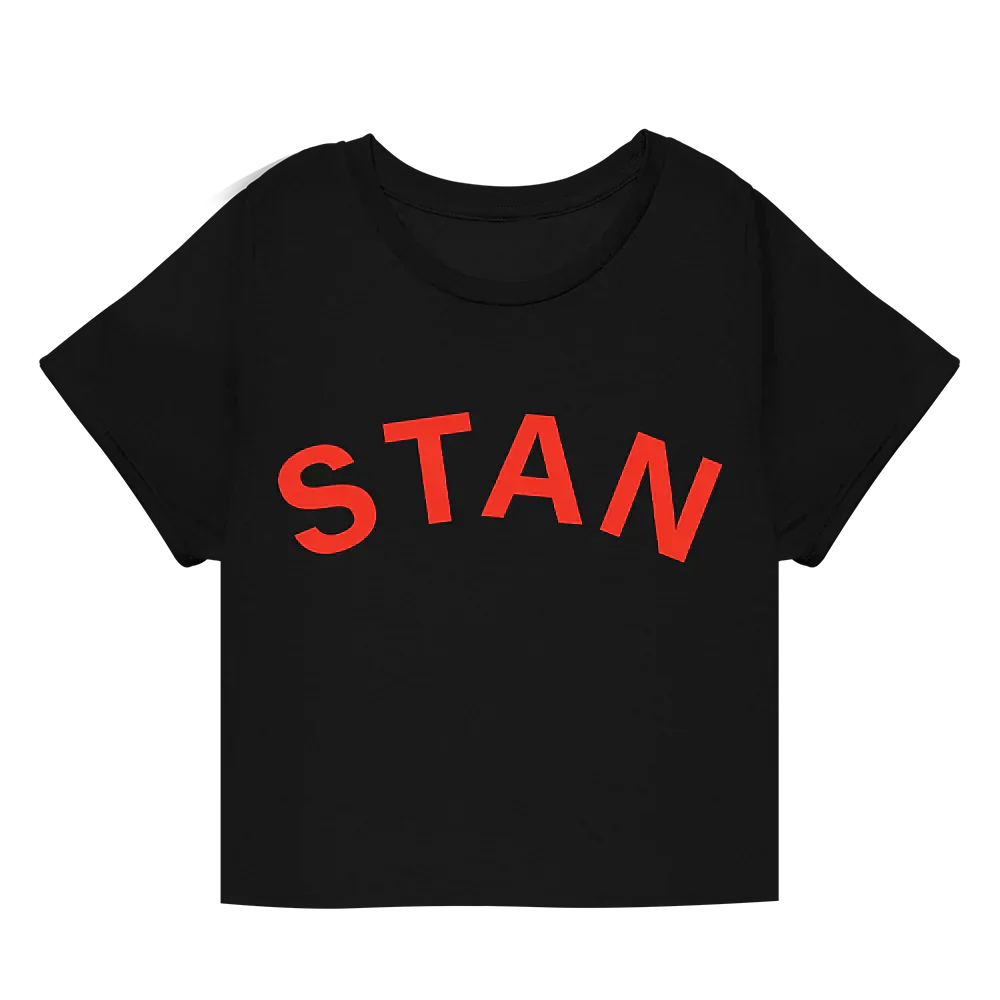STAN CROPPED T-SHIRT (BLACK)