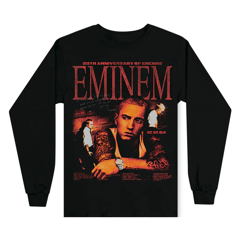 Encore 20th Anniversary Longsleeve | Eminem Album Tribute Shirt