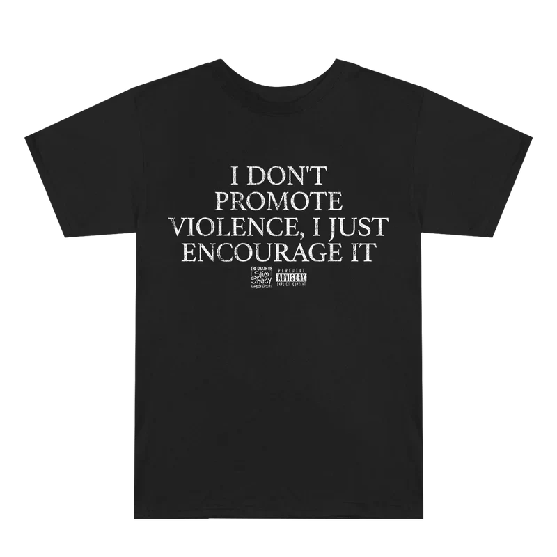 TDOSS Promote Violence T-Shirt | Eminem Inspired Dark Graphic Tee