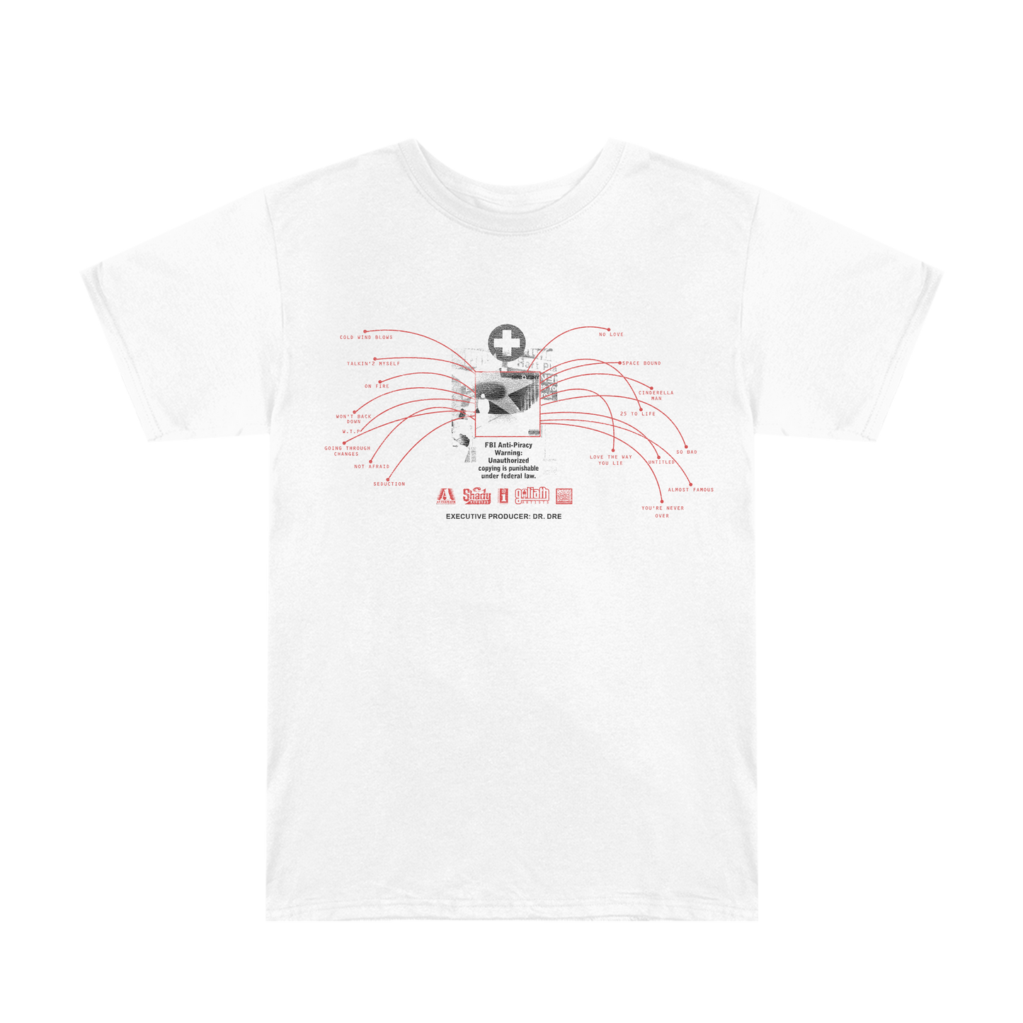 Recovery 15th Anniversary Tracklist T-Shirt