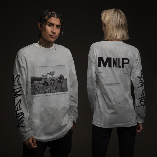 DRUG BALLAD LONGSLEEVE (GREY TIE DYE)