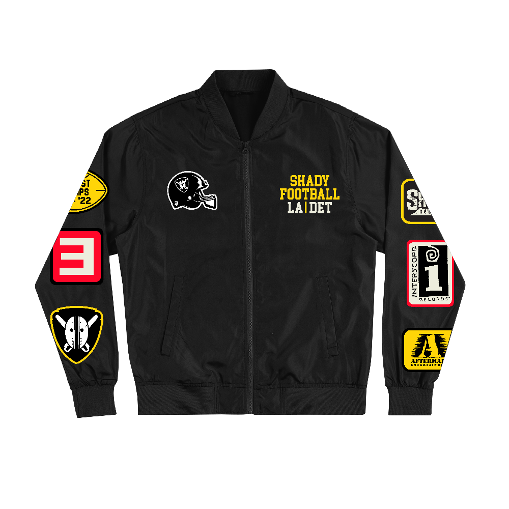 Shady Football Lightweight Bomber Jacket (Black)