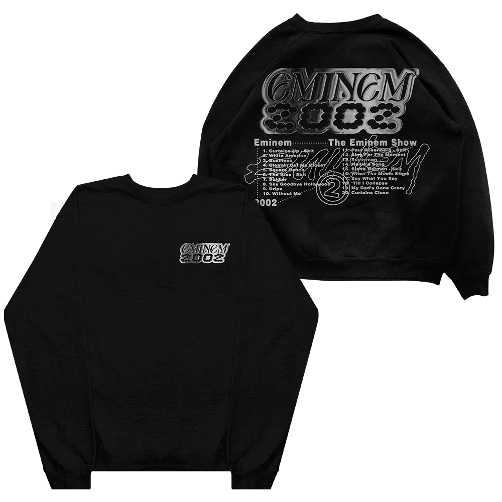 The Eminem Show Chrome Logo Crewneck | Premium Hip-Hop Sweatshirt