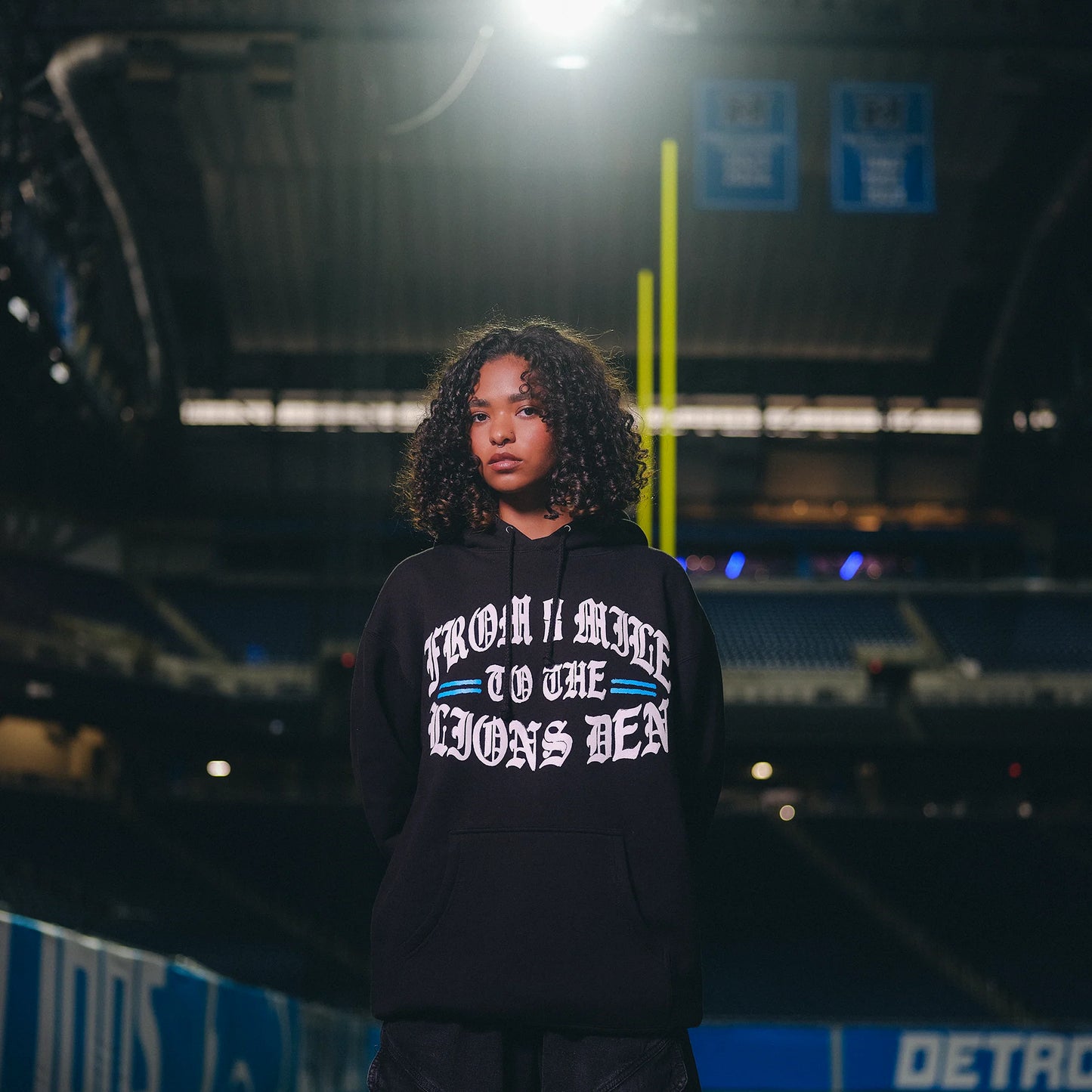 Eminem x Detroit Lions Helmet Hoodie