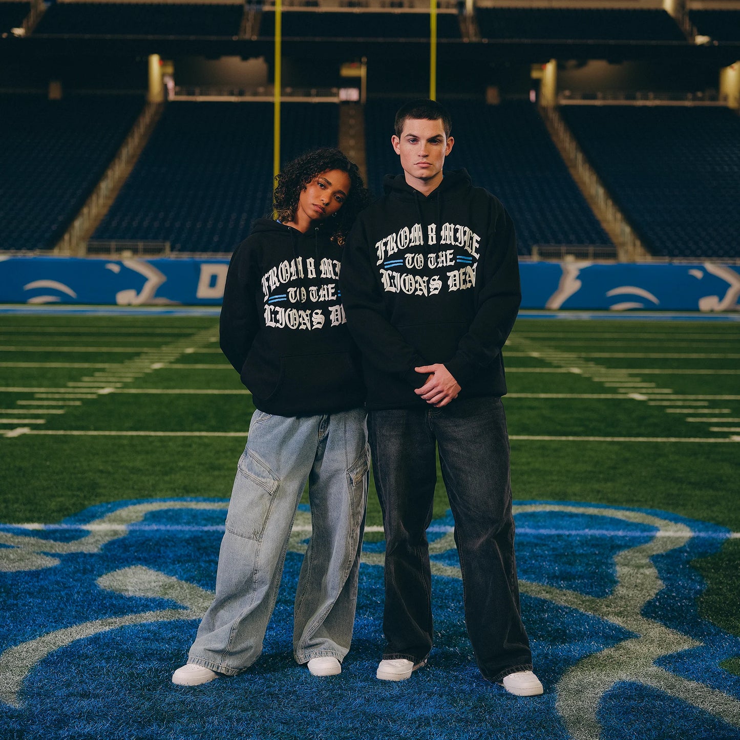 Eminem x Detroit Lions Helmet Hoodie