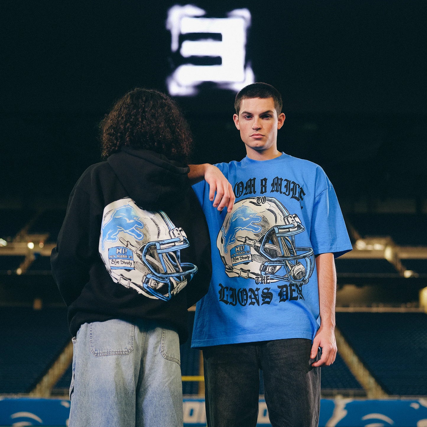 Eminem x Detroit Lions Helmet T-Shirt