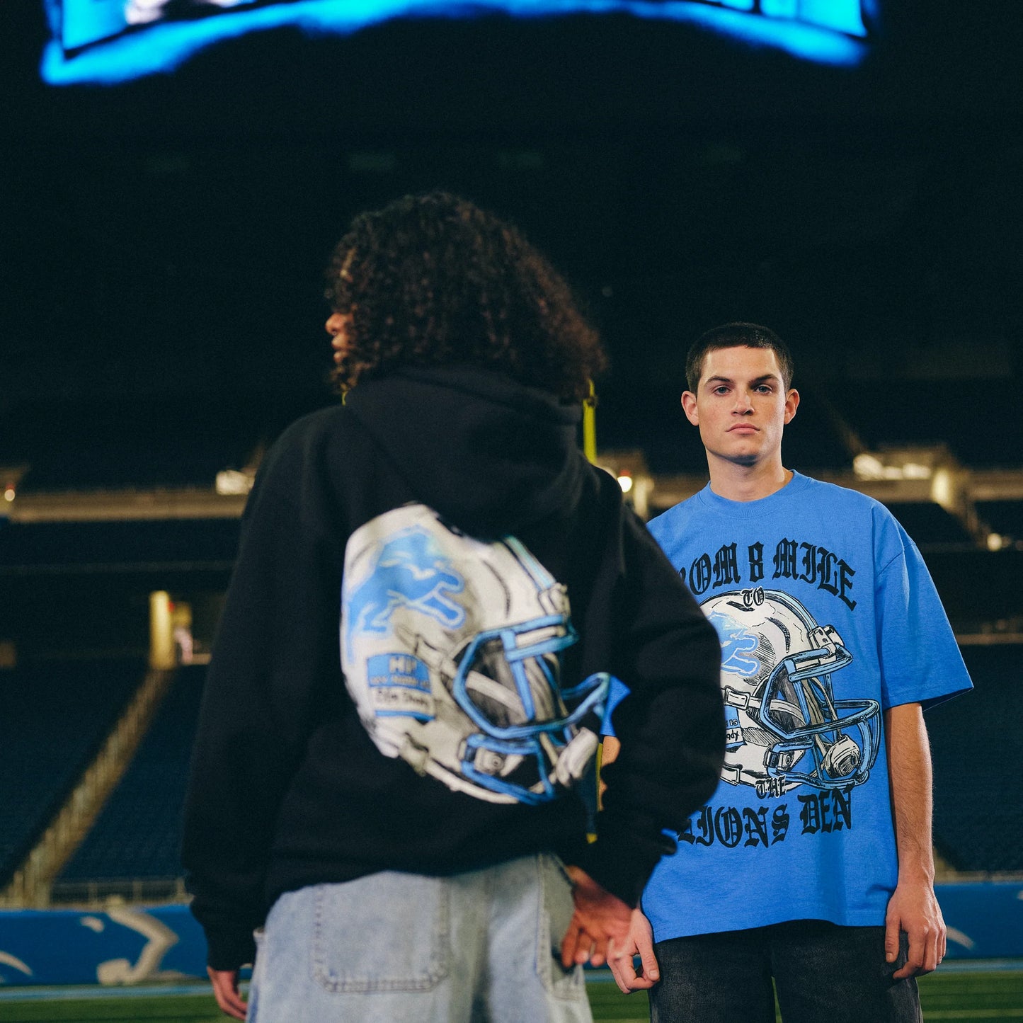Eminem x Detroit Lions Helmet T-Shirt