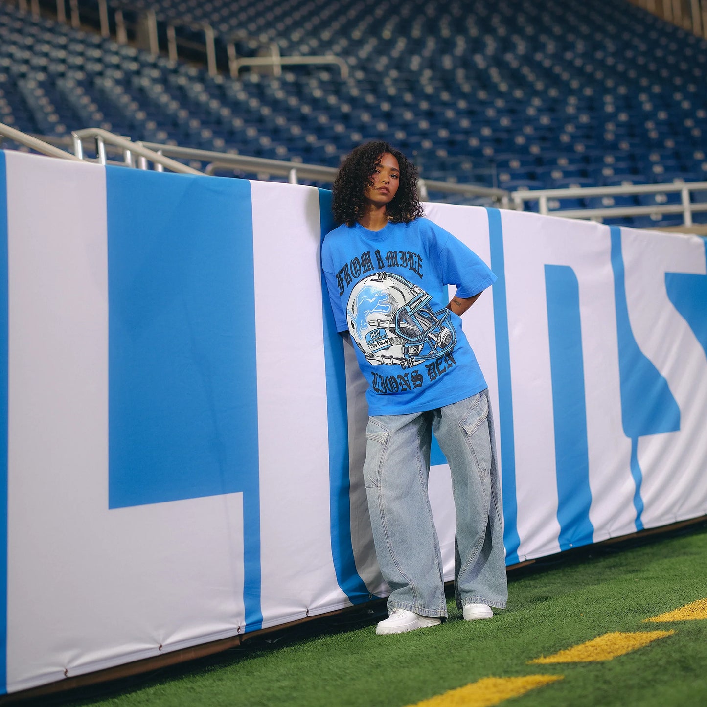 Eminem x Detroit Lions Helmet T-Shirt