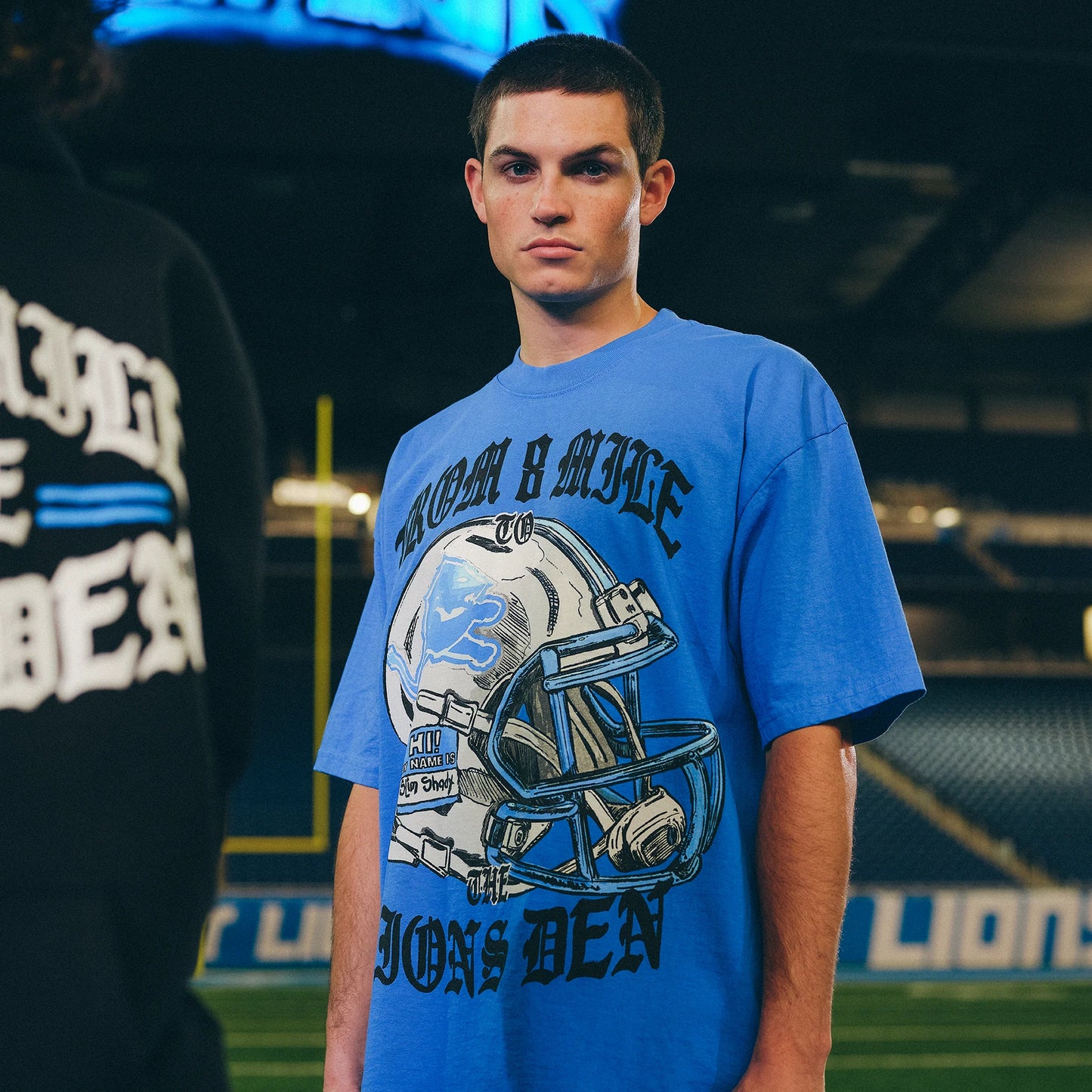 Eminem x Detroit Lions Helmet T-Shirt