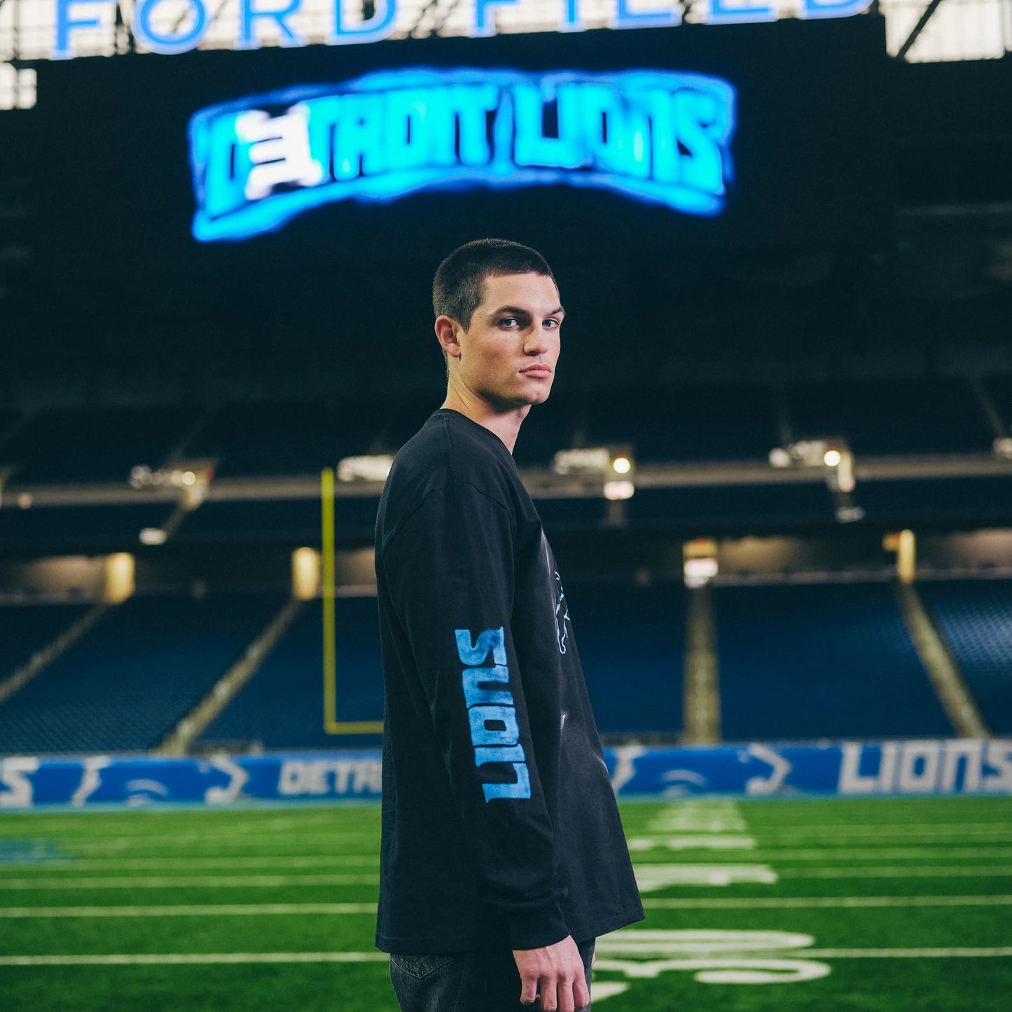 Eminem x Detroit Lions Silhouette Longsleeve