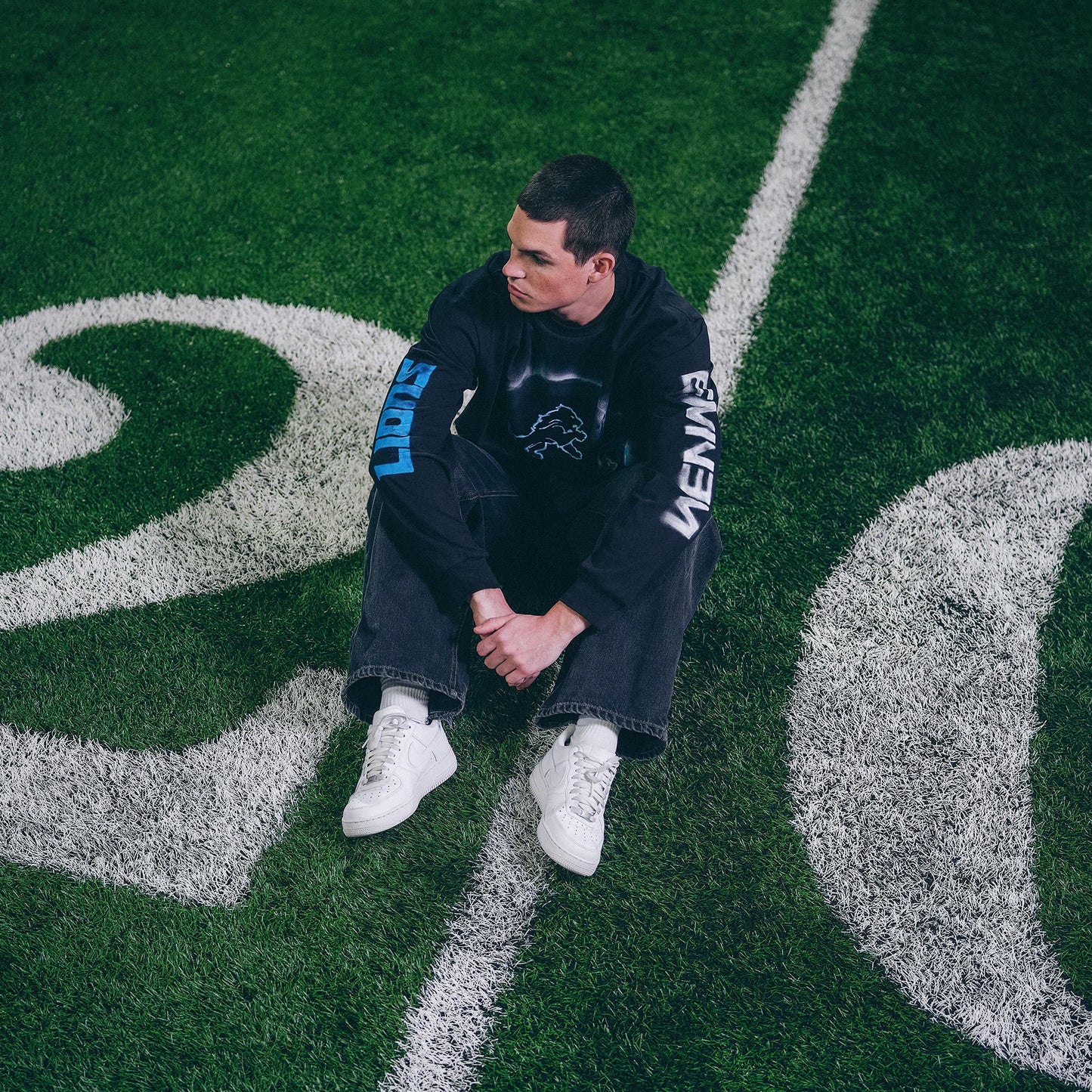 Eminem x Detroit Lions Silhouette Longsleeve