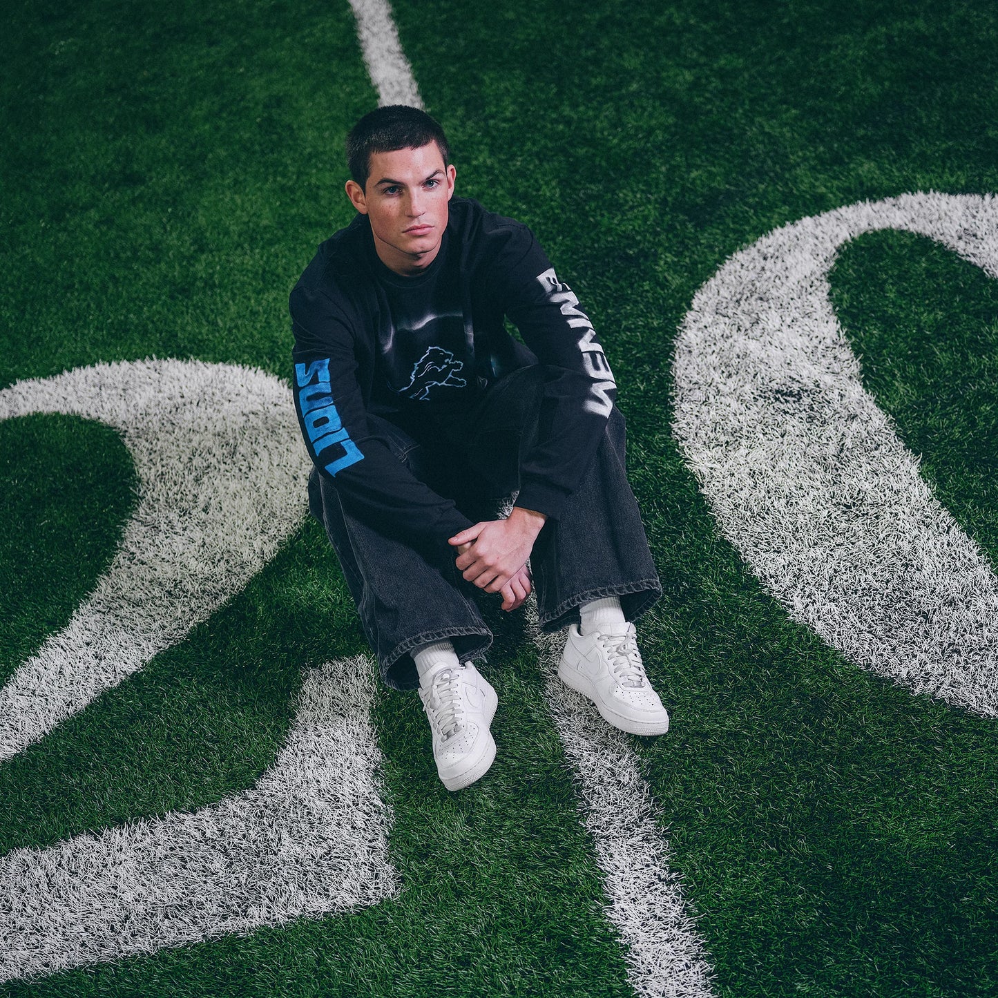 Eminem x Detroit Lions Silhouette Longsleeve