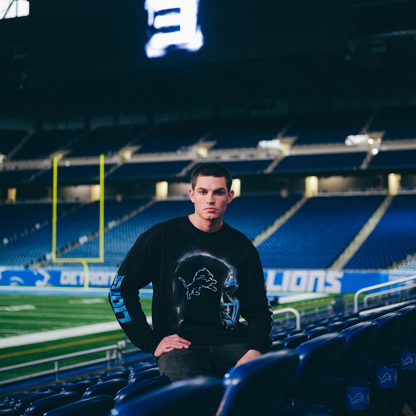 Eminem x Detroit Lions Silhouette Longsleeve