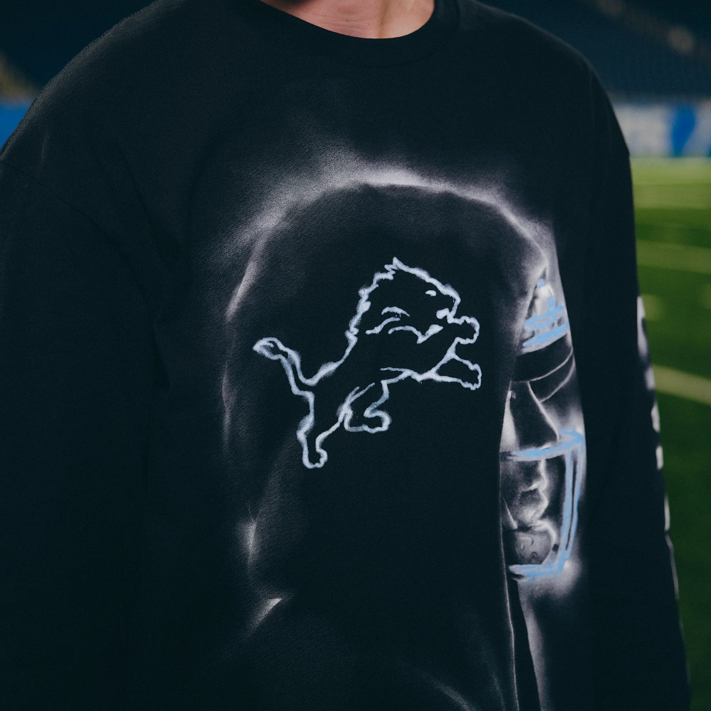Eminem x Detroit Lions Silhouette Longsleeve