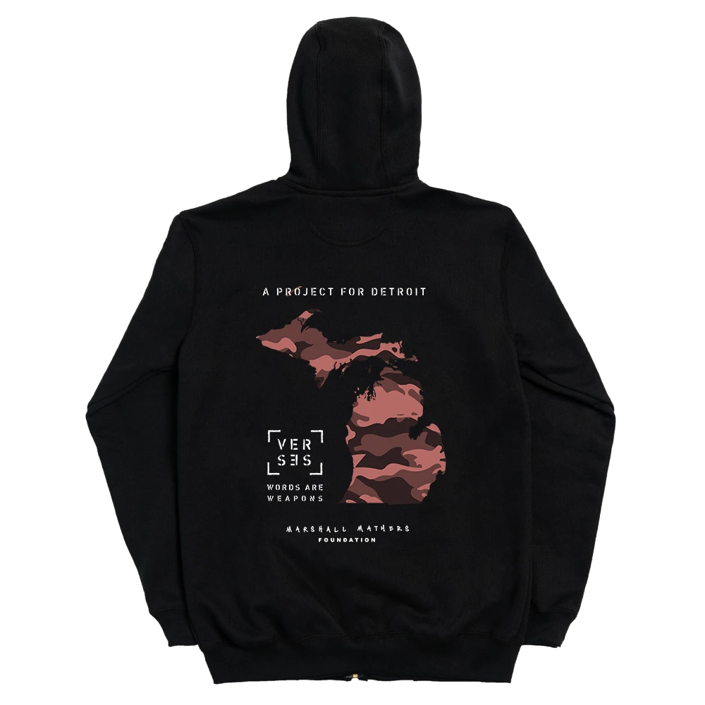 MARSHALL MATHERS FOUNDATION X DETROIT VS EVERYBODY - ZIP UP HOODIE