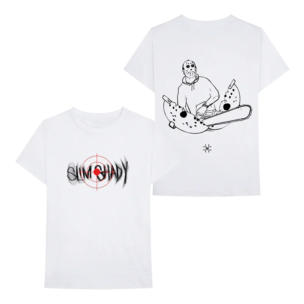 MILLINSKY X EMINEM MASK + SAW T-SHIRT (WHITE)