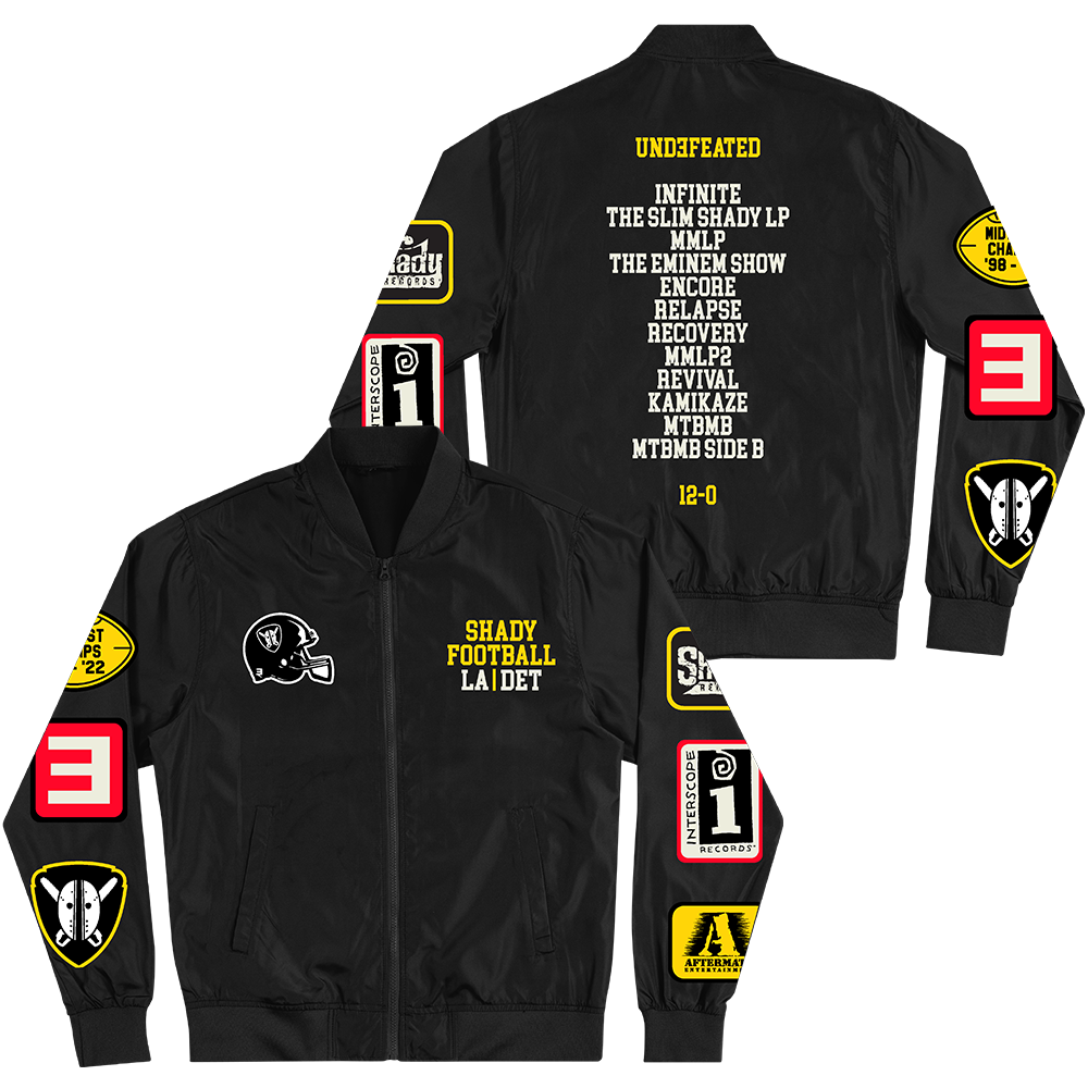 Shady Football Lightweight Bomber Jacket (Black)