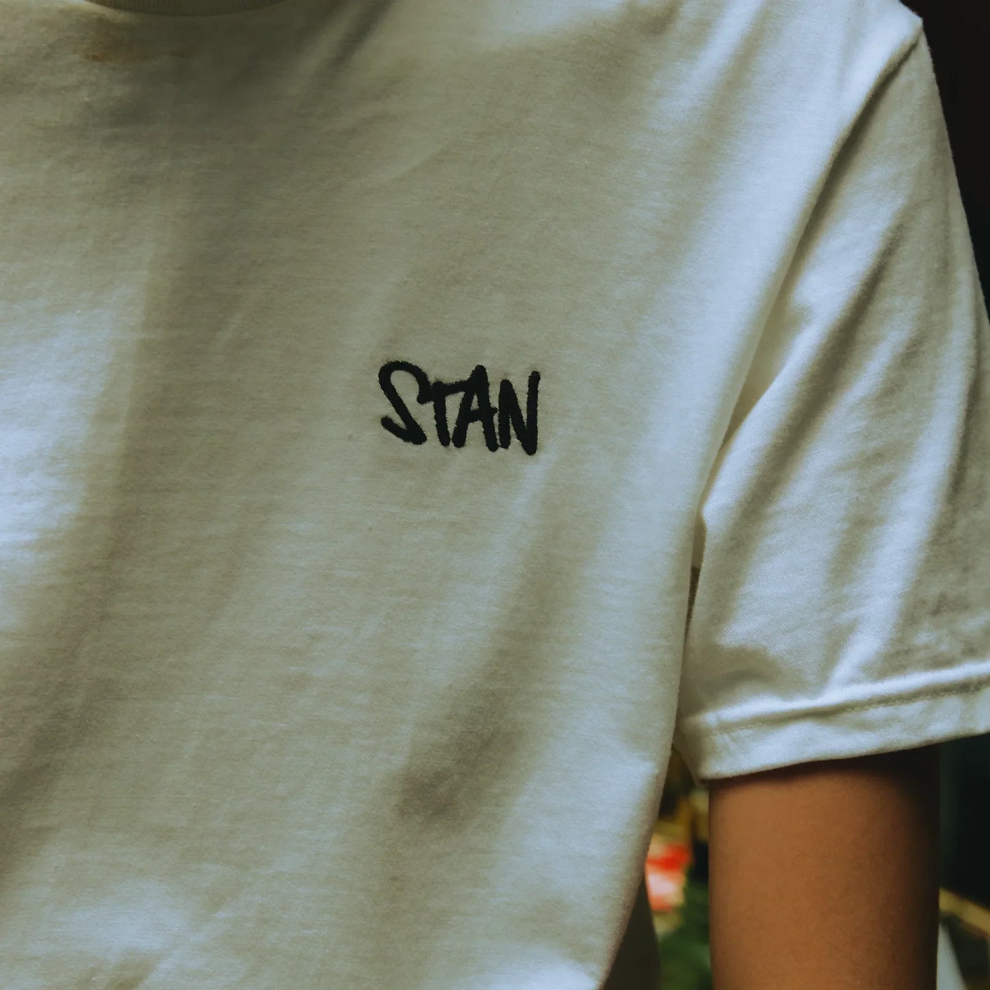 Stan Embroidered White T-Shirt | Minimal Eminem Inspired Tee