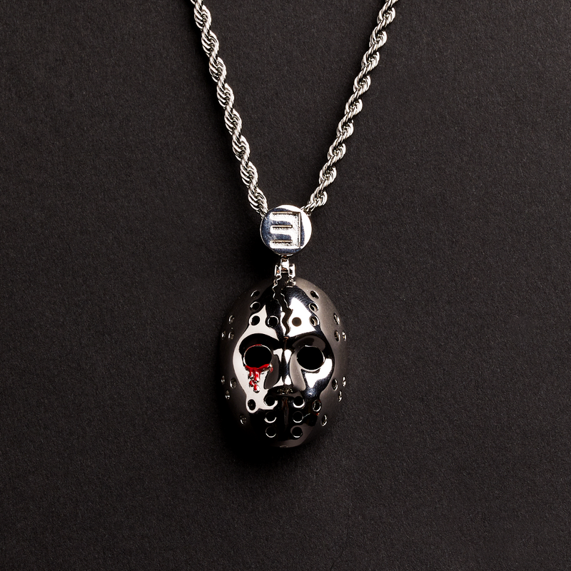 Hockey Mask Pendant & Chain