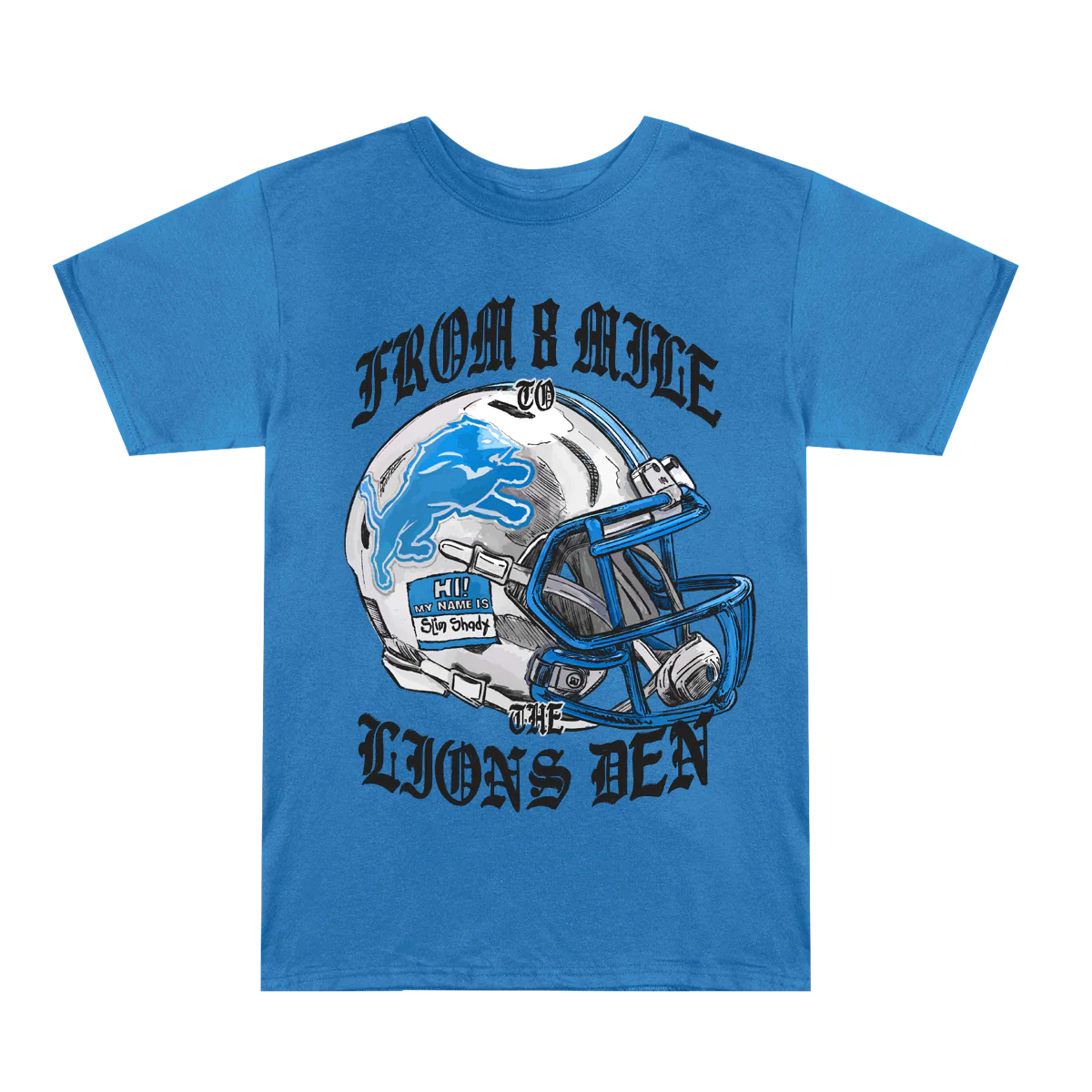 Eminem x Detroit Lions Helmet T-Shirt