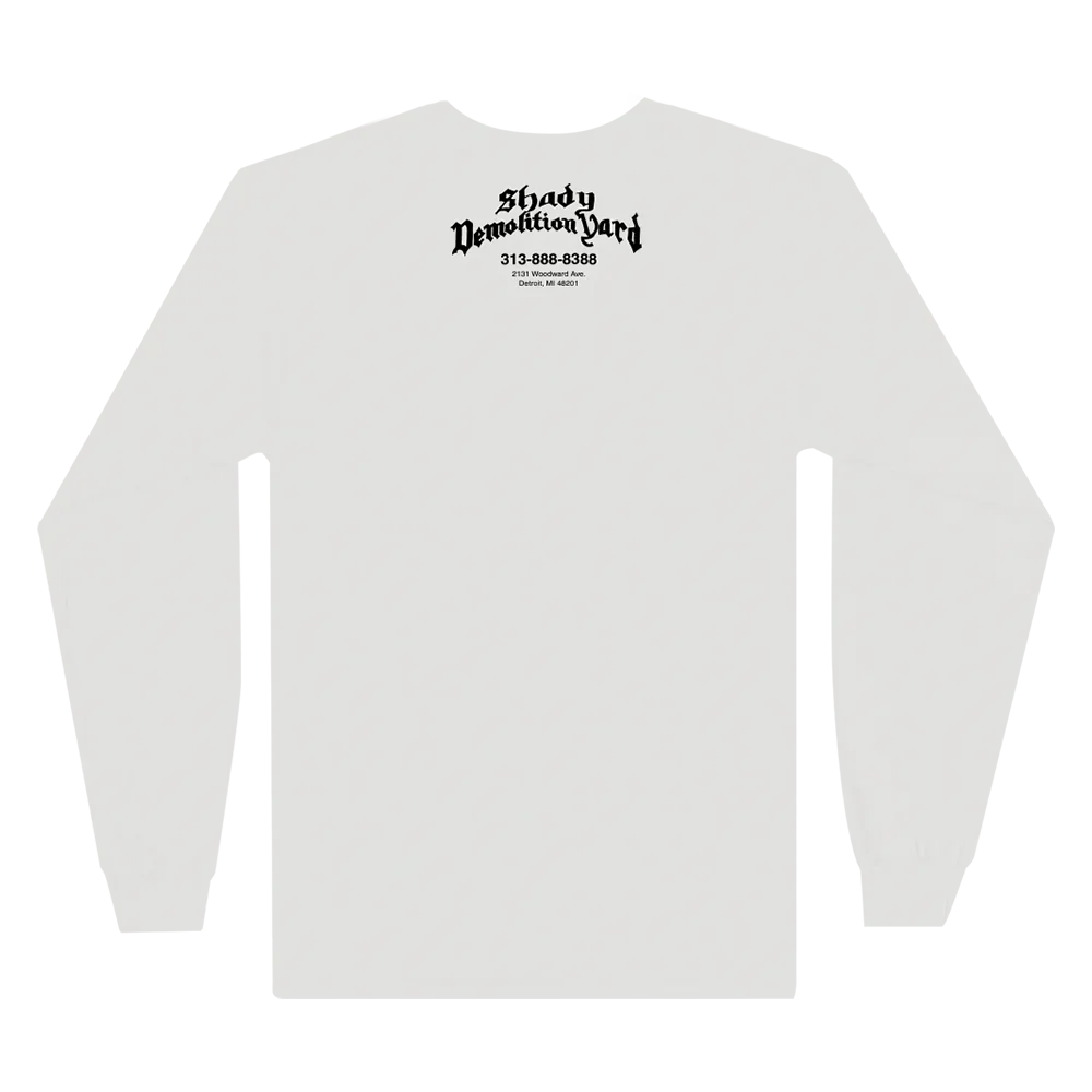 SHADY DEMOLITION JUNKYARD DOG LONGSLEEVE (WHITE)