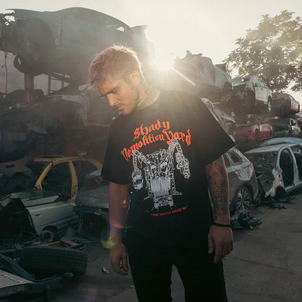 SHADY DEMOLITION LOGO T-SHIRT (BLACK)