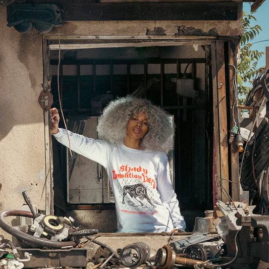 SHADY DEMOLITION JUNKYARD DOG LONGSLEEVE (WHITE)