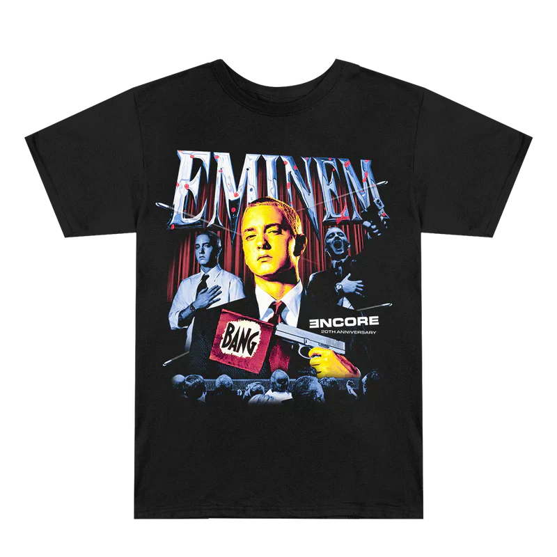 Encore 20th Bang Flag T-Shirt | Eminem Album Anniversary Tee