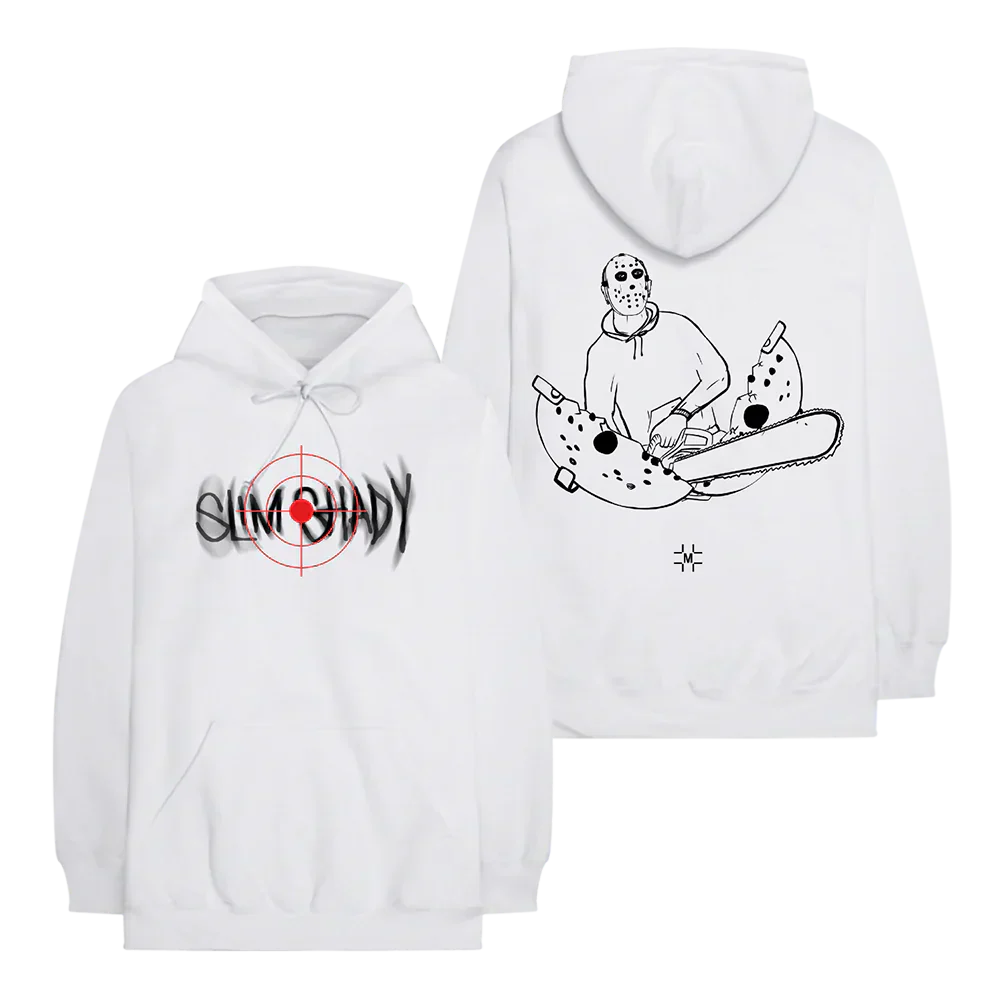 MILLINSKY X EMINEM MASK + SAW HOODIE (WHITE)