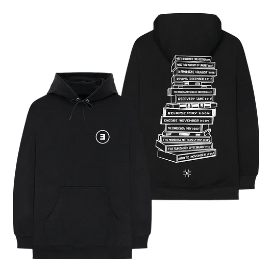 MILLINSKY X EMINEM TAPE STACK HOODIE (BLACK)