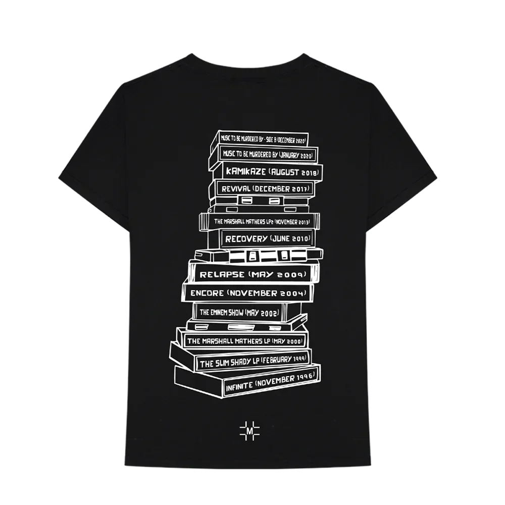 MILLINSKY X EMINEM TAPE STACK T-SHIRT (BLACK)