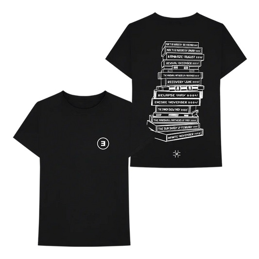 MILLINSKY X EMINEM TAPE STACK T-SHIRT (BLACK)
