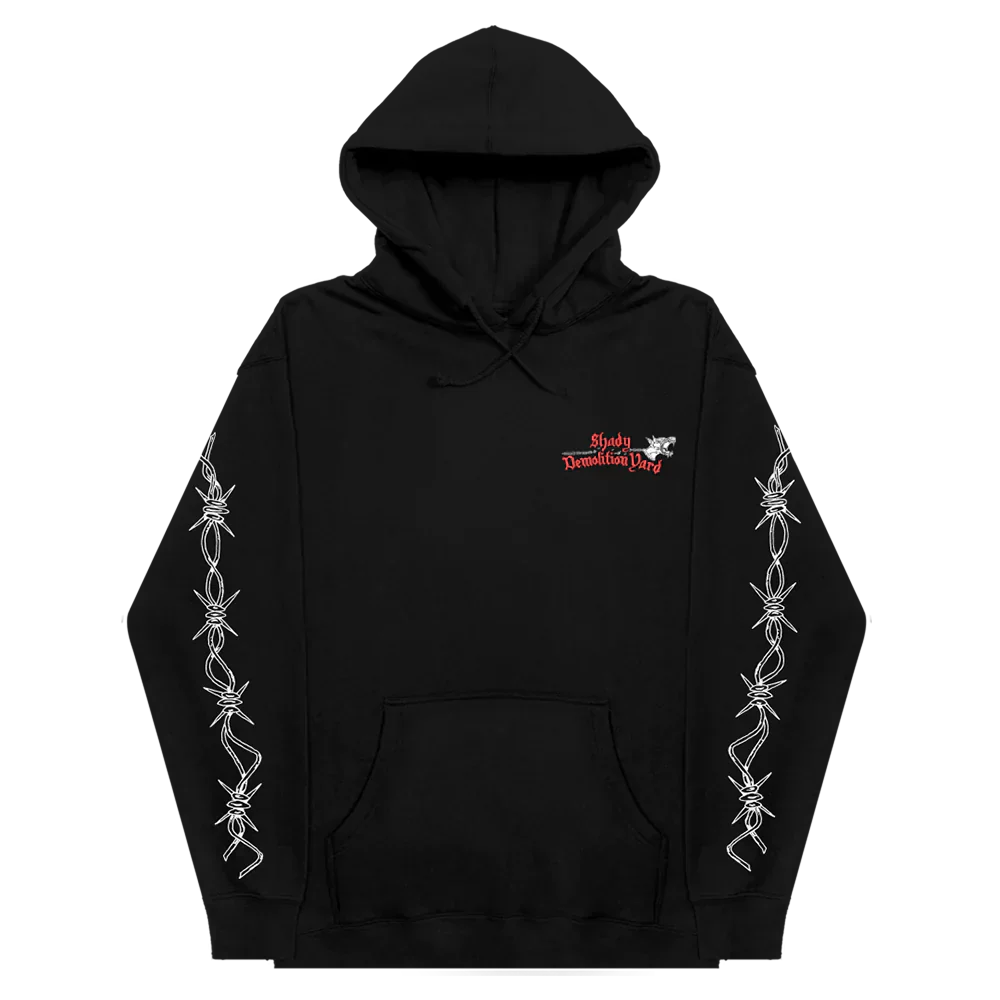 SHADY DEMOLITION BARBED WIRE HOODIE (BLACK)