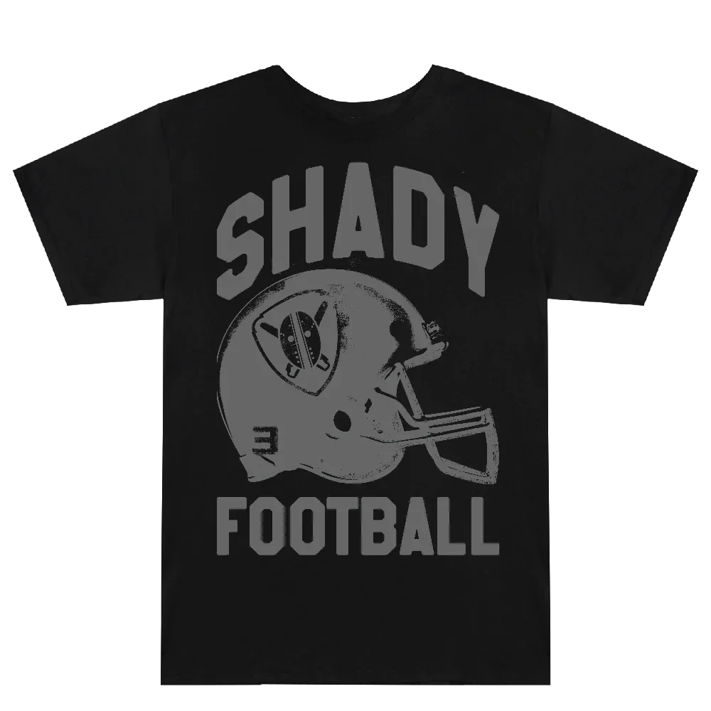 SHADY FOOTBALL T-SHIRT (BLACK)